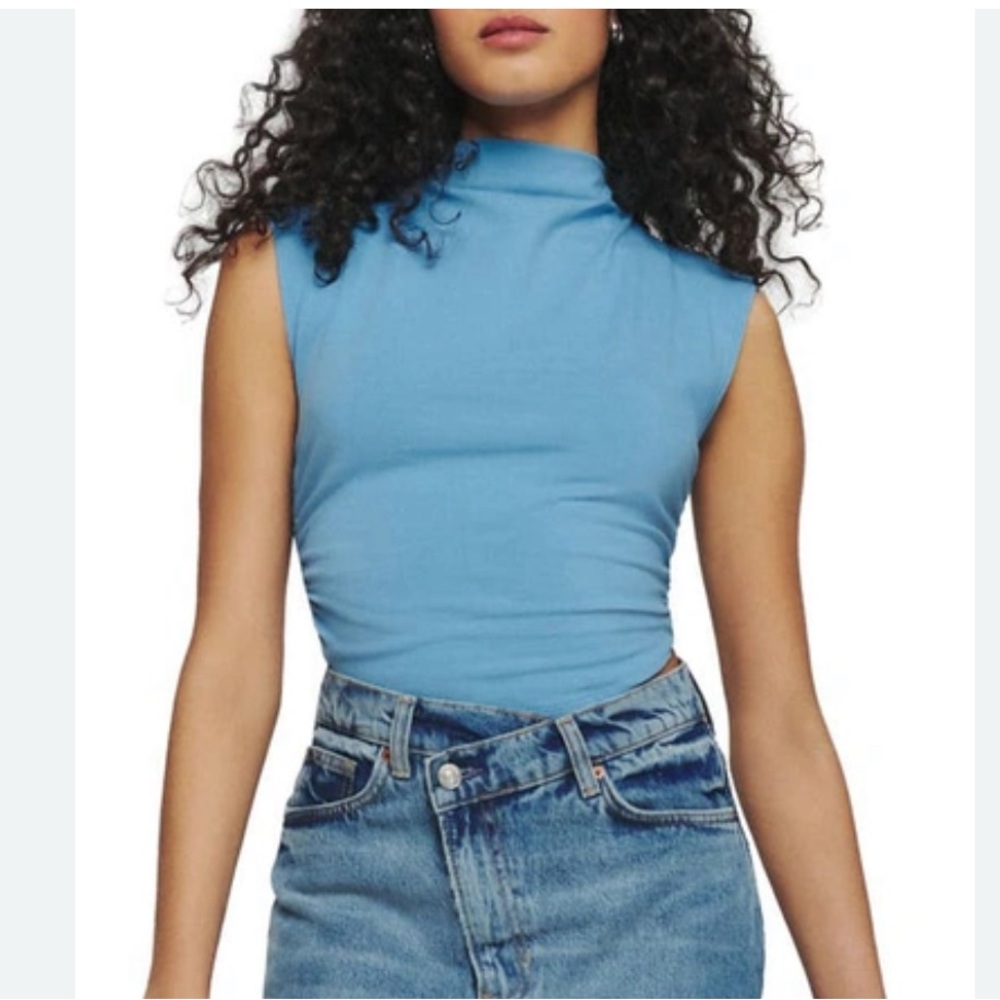 Reformation Sky Blue Sleeveless Top